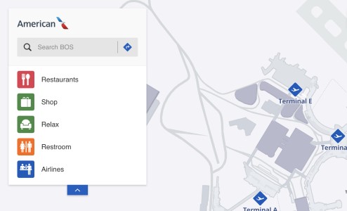 Interactive airport map for BOS